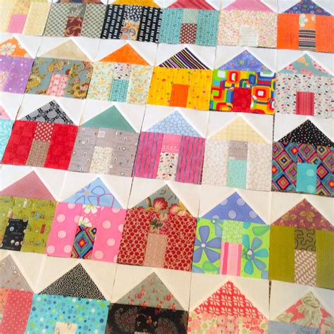 Featured Fabrics. . Printable free house quilt block patterns